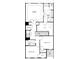 Upstairs floor plan featuring an owner's suite, two additional bedrooms with walk-in closets and a conveniently located laundry room at 512 Winston Croft Cir # 57, Johns Creek, GA 30022