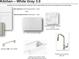 White and gray kitchen finish samples featuring backsplash, hardware, and faucet at 512 Winston Croft Cir # 57, Johns Creek, GA 30022