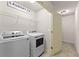 Laundry room with shelving and side-by-side washer and dryer at 2396 Whiteoak Se Bnd # 16, Smyrna, GA 30080