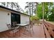 View of the deck featuring outdoor seating and railing at 537 Eastside Dr, Dacula, GA 30019