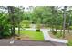 Aerial view of the yard and driveway of the home at 537 Eastside Dr, Dacula, GA 30019