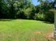 Spacious backyard featuring lush green grass and mature trees, offering a serene outdoor space at 106 E Wade St, Oxford, GA 30054