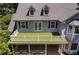 Second story balcony with outdoor green space and white railing at 1180 Branch Water Ct, Dunwoody, GA 30338