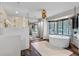 Luxurious bathroom featuring a soaking tub, walk-in shower, and bay window at 1180 Branch Water Ct, Dunwoody, GA 30338