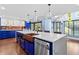 Bright kitchen featuring a central island with unique copper sink and stainless steel appliances at 1180 Branch Water Ct, Dunwoody, GA 30338