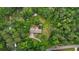 Aerial view of the home, surrounded by dense green trees and lush vegetation, showcasing its secluded location at 2026 Mcdaniel Mill Sw Rd, Conyers, GA 30094