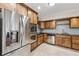 Modern kitchen featuring stainless steel appliances and ample cabinet space at 1416 Oakridge Cir, Decatur, GA 30033