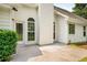 Backyard features a patio, white siding, and an arched window at 1978 Elmwood Cir, Snellville, GA 30078