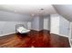 Bedroom features hardwood floors, recessed lighting, and high ceilings at 8601 Flint Hill Rd, Douglasville, GA 30135