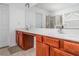 Bathroom featuring a double sink vanity with ample counter space and storage at 1029 Harvest Brook Dr, Lawrenceville, GA 30043