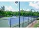Community tennis courts with new nets featuring lighting for nighttime play and lush, mature landscaping at 1304 Carrington Way, Lawrenceville, GA 30044