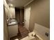 Bright bathroom with granite countertops, double sinks, and a luxurious soaking tub at 351 Oak Harbor Trl, Marietta, GA 30066