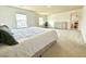 Bright main bedroom featuring large windows, plush carpeting, and ample space for a desk and dresser, providing a comfortable retreat at 3836 Saddle Hill Way, Douglasville, GA 30135