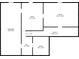 Basement floor plan with utility room and rooms with dimension labels at 4375 Split Creek Dr, Douglasville, GA 30135