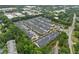 Aerial view of the residential community with green trees and roadways at 240 Walker Ave, Roswell, GA 30076