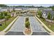 Aerial view of community entrance with landscaped median at 240 Walker Ave, Roswell, GA 30076