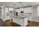 Modern kitchen featuring white cabinets, granite counters, and a center island at 4204 Hardy Ave, Smyrna, GA 30082