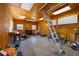 Large wood paneled workshop with ample counter space and storage at 3076 Harris Mill Ct, Duluth, GA 30096
