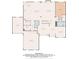 Main level floor plan with kitchen, living, dining, garage, and bedroom layout details at 3459 Clubland Dr, Marietta, GA 30068