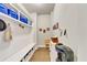 Mudroom features a bench, storage cubbies and coat hooks at 3459 Clubland Dr, Marietta, GA 30068