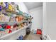 Walk-in pantry with ample shelving for storage at 3459 Clubland Dr, Marietta, GA 30068