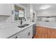 Modern kitchen featuring subway tile backsplash, stainless steel appliances, and an undermount sink with window views at 2002 Twin Falls Rd, Decatur, GA 30032