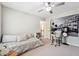 Bright bedroom with a work space, natural light, and carpeted floors at 4630 Smokestone Dr, Douglasville, GA 30135