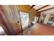 A mobile home entryway with wood-paneled walls at 85 Lang Cir, Covington, GA 30014