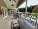 Community patio with outdoor seating and covered gazebo spaces at 1503 Wingate Way # 1503, Sandy Springs, GA 30350