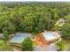 Aerial shot of community pool, tennis court, and playground at 1560 Boxwood Nw Trce, Acworth, GA 30102