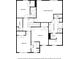 Upstairs floor plan featuring bedrooms, bathrooms, and a laundry room at 6510 Boulder Rdg, Cumming, GA 30028
