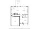 Floor plan of the main level showing the kitchen, dining area, and Gathering room at 6510 Boulder Rdg, Cumming, GA 30028