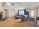 Spacious living room featuring a fireplace and comfortable seating at 6675 Millwood Rd, Cumming, GA 30041