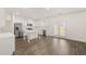 Modern kitchen with stainless steel appliances and white cabinets at 1159 Blue Juniper Cir, Loganville, GA 30052