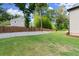 Spacious backyard featuring a well-maintained lawn and a privacy fence, perfect for outdoor activities at 3483 Addilyn Ne Ct, Marietta, GA 30066