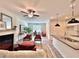Cozy living area featuring a fireplace, modern furniture, and an open-concept layout at 1824 Emory Ln # 88, Conyers, GA 30013
