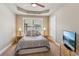 Cozy carpeted bedroom boasts natural light and neutral walls, perfect for relaxation at 2185 Creole Cir, Cumming, GA 30040