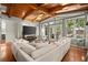 Open concept living room featuring wood floors and doors to outdoor space at 3999 Brintons Ml, Marietta, GA 30062