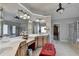 Expansive primary bath with a jetted tub, walk-in shower, and vanity with extensive mirror and counter space at 2123 Floral Ridge Dr, Dacula, GA 30019