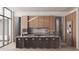 Modern kitchen with an island, marble backsplash, and stainless-steel appliances at 654 Longleaf Dr, Atlanta, GA 30342