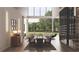 Elegant living room with high ceilings, large windows, modern furniture, and stylish decor accents at 654 Longleaf Dr, Atlanta, GA 30342