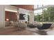 Spacious living room with an open layout, featuring a large window and stylish decor at 654 Longleaf Dr, Atlanta, GA 30342