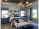 Beautifully furnished primary bedroom with stylish decor and great natural light at 750 Keystone Dr, Woodstock, GA 30188