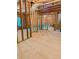 Unfinished basement featuring framed walls, exposed insulation and ductwork offering potential for customization at 6175 Beaver Crossing Dr, Cumming, GA 30040