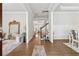 Bright foyer features hardwood flooring and decorative accents leading to the main living areas at 3998 Commodore Dr, Atlanta, GA 30341