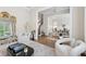Stylish living room featuring hardwood floors, decorative furniture, and an open floor plan at 3998 Commodore Dr, Atlanta, GA 30341