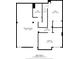 Basement floor plan featuring a recreation room, office, bedroom, bath, and hall at 1313 Cobblestone Ln, Woodstock, GA 30189