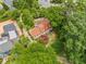 Aerial view of a home surrounded by lush trees, showcasing the home's private location at 1482 N Decatur Ne Rd, Atlanta, GA 30306