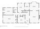 First-floor layout featuring bedrooms, bathroom, kitchen, library, dining room, foyer, and living room at 1482 N Decatur Ne Rd, Atlanta, GA 30306