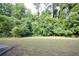 Spacious backyard with mature trees, and ample green space at 2307 Overlook Ave, Lithonia, GA 30058